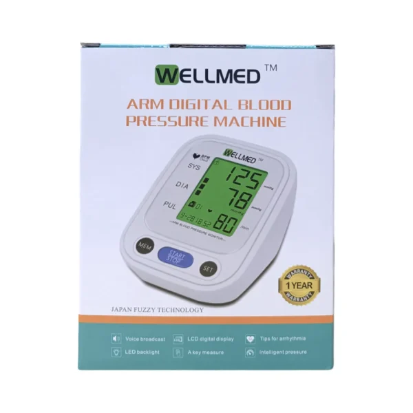 Wellmed Arm Digital Blood Pressure Monitor (Model B01