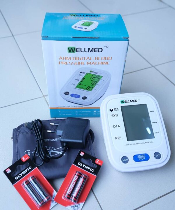 Wellmed Arm Digital Blood Pressure Monitor (Model B01) | Automatic BP Machine with Voice Broadcast – Japan Fuzzy Tech